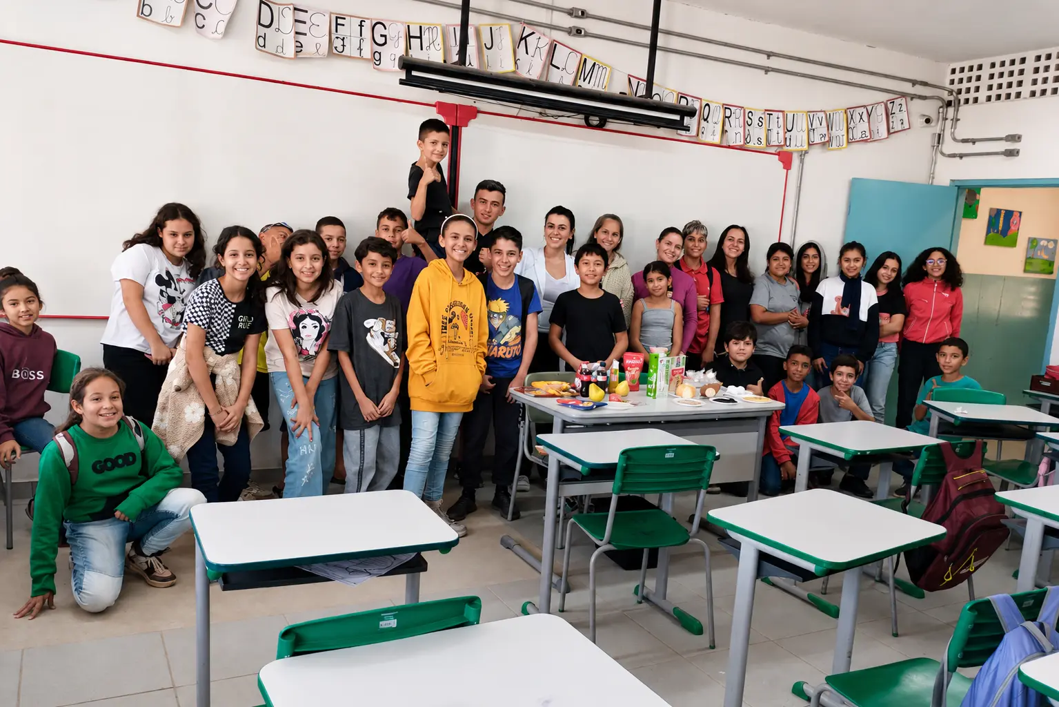 Gabriela Miranda em ação de educação nutricional